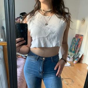 cropped muscle top